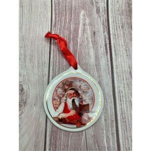SANTA'S CHILDREN Norman Rockwell Vintage 1998 JCP Santa Ornament         